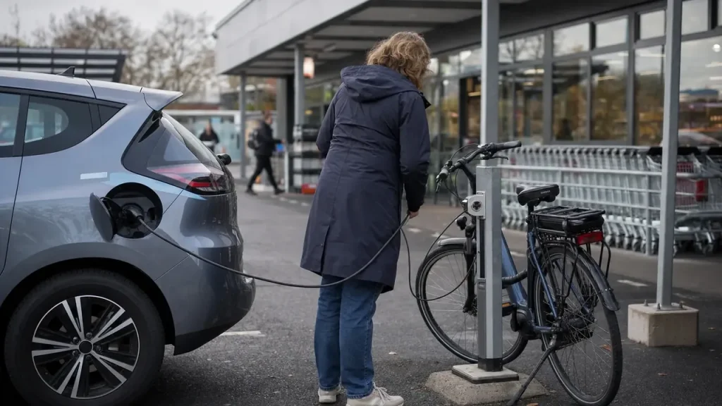 Peut-on recharger une voiture sur une prise vélo Lidl ?